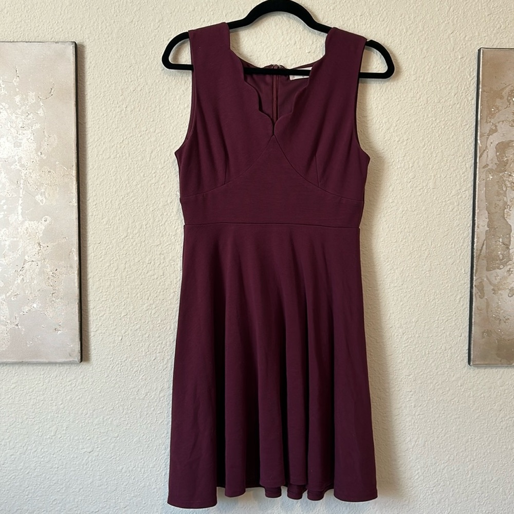 Altar’d State Xanthia scallop-neck skater dress